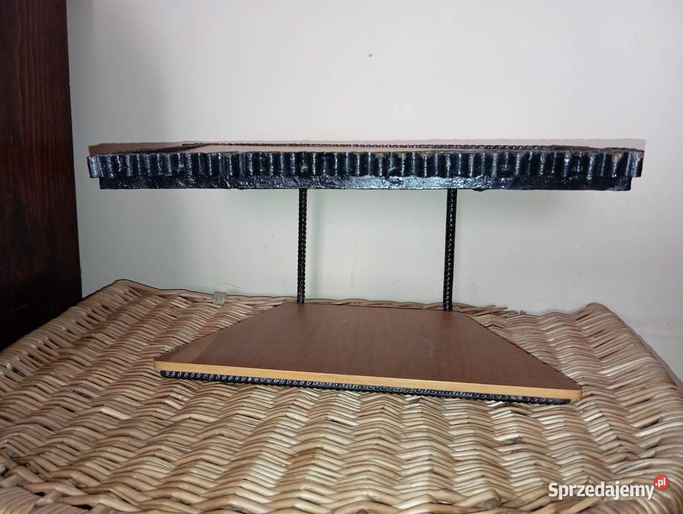 Półka METAL DREWNO Vintage PRL Warszawa