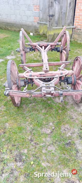 WÓZ konny drewniany stalowe okucia Przyczepy rolnicze Przyczepy rolnicze Zamość sprzedam