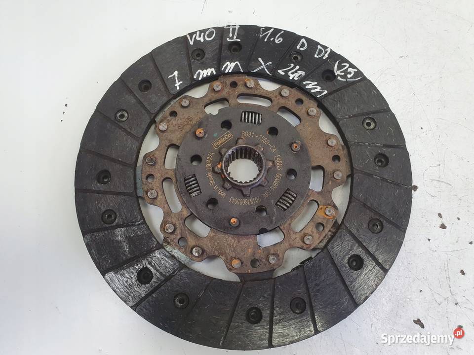 Volvo S40 II 16 D2 DOCISK TARCZA sprzęgło osobowe lubelskie Chełm