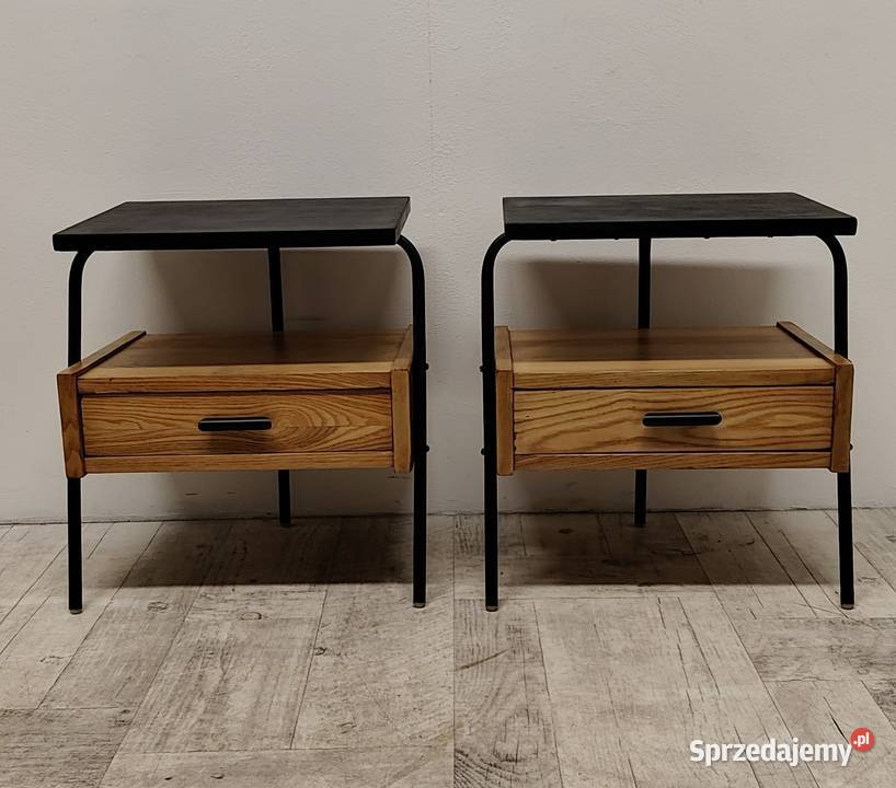 szafki nocne loft modernizm vintage design