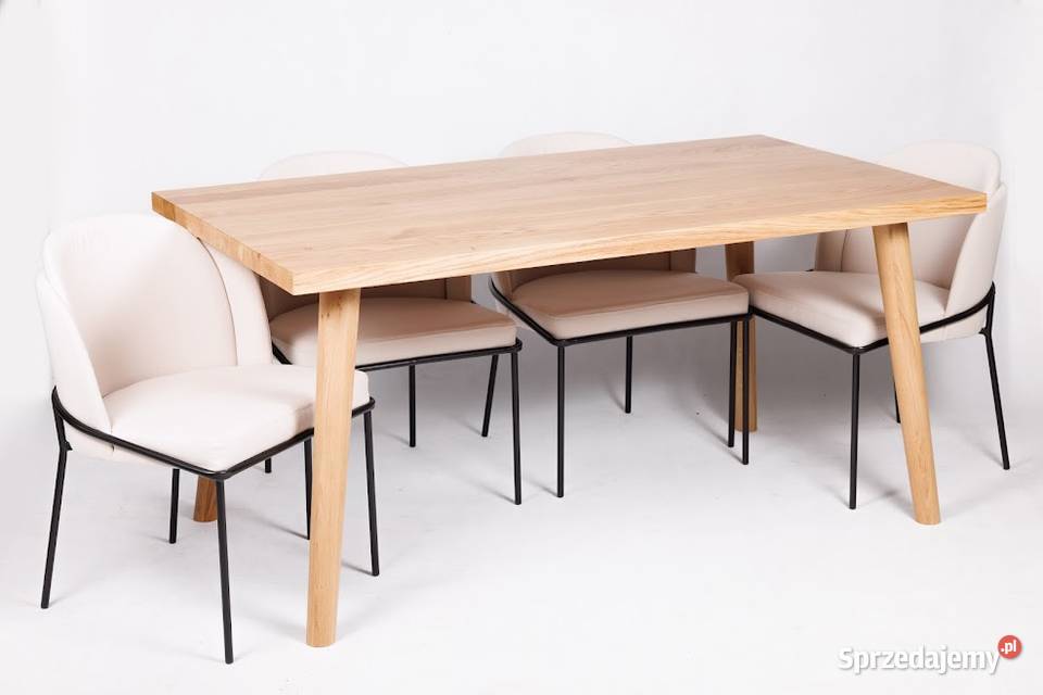 Stół Dębowy BARI 6 krzeseł POLLY Rzeszów