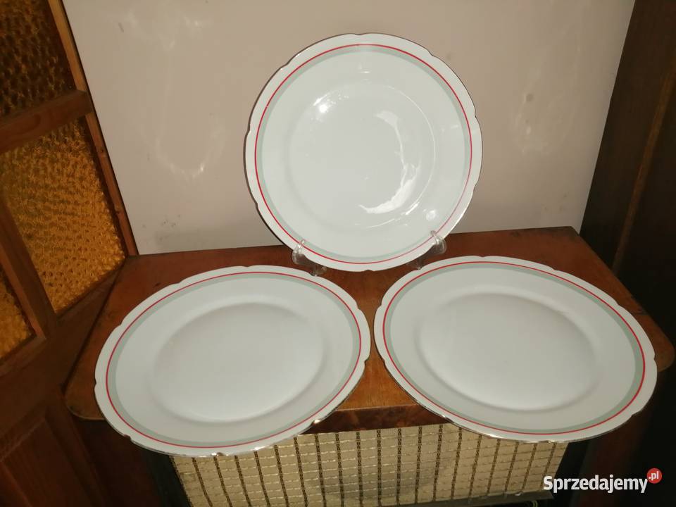 stare talerze porcelana GIESCHE 3 Siemianowice Śląskie