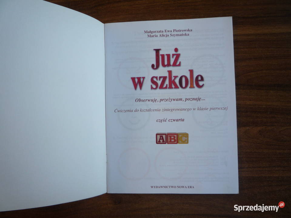 Nowe ćwiczenia Już w szkole klasa 1 cz 4 M