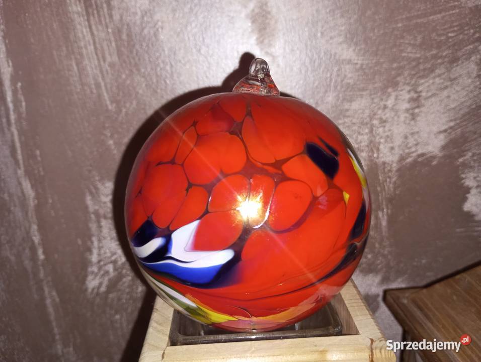 Bombka szklana duża Porcelana i szkło Biłgoraj