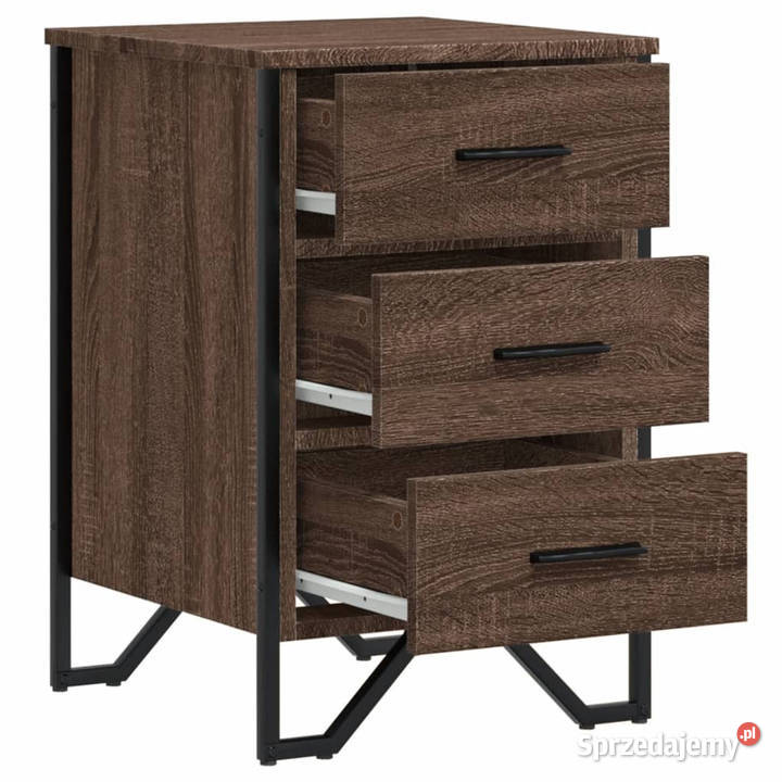 Szafka nocna brązowy dąb 40x41x60 materiał