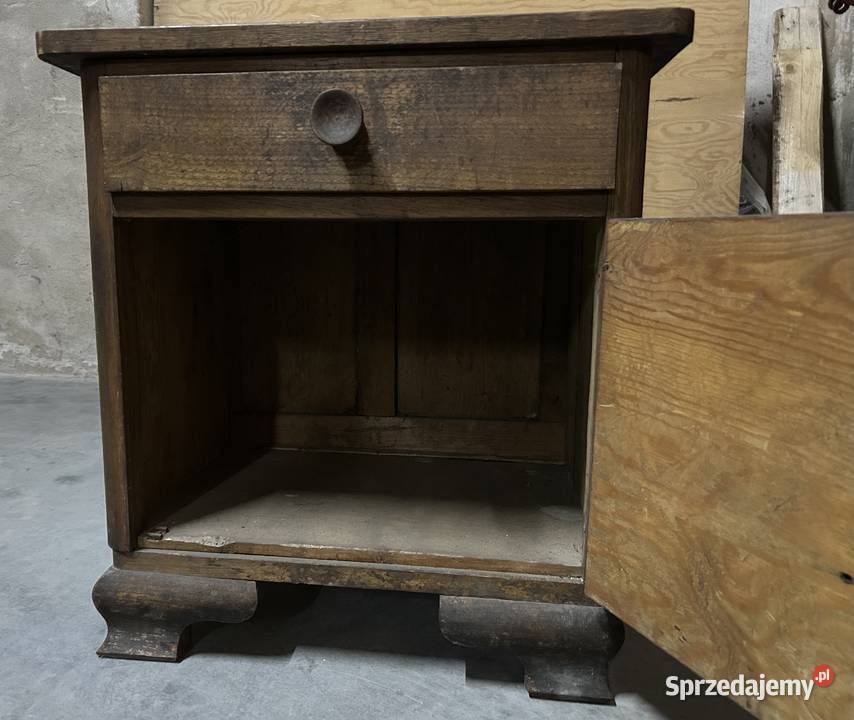 Szafka nocna boczna z 1957 r 36cm Łowkowice sprzedam