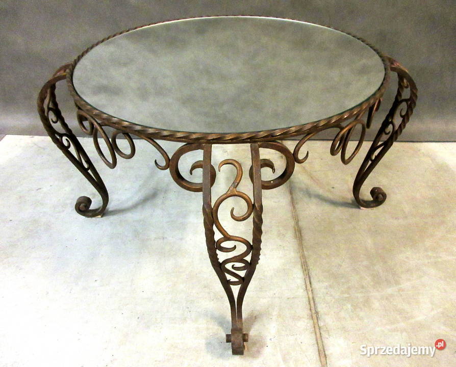 kuta ława Art Deco metaloplastyka stół meble do Warszawa