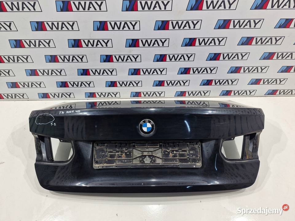 BMW 3 F30 KLAPA BAGAŻNIKA TYŁ TYLNA 475 BLACK osobowe dolnośląskie