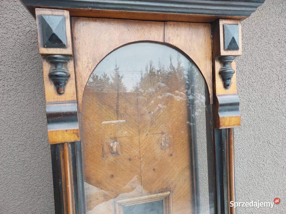 708 Skrzynia obudowa zegara żyłkowego linkowego Antyki Antyki, Sztuka, Kolekcje