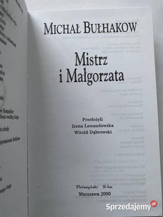 Mistrz i Malgorzataksiazka Lublin