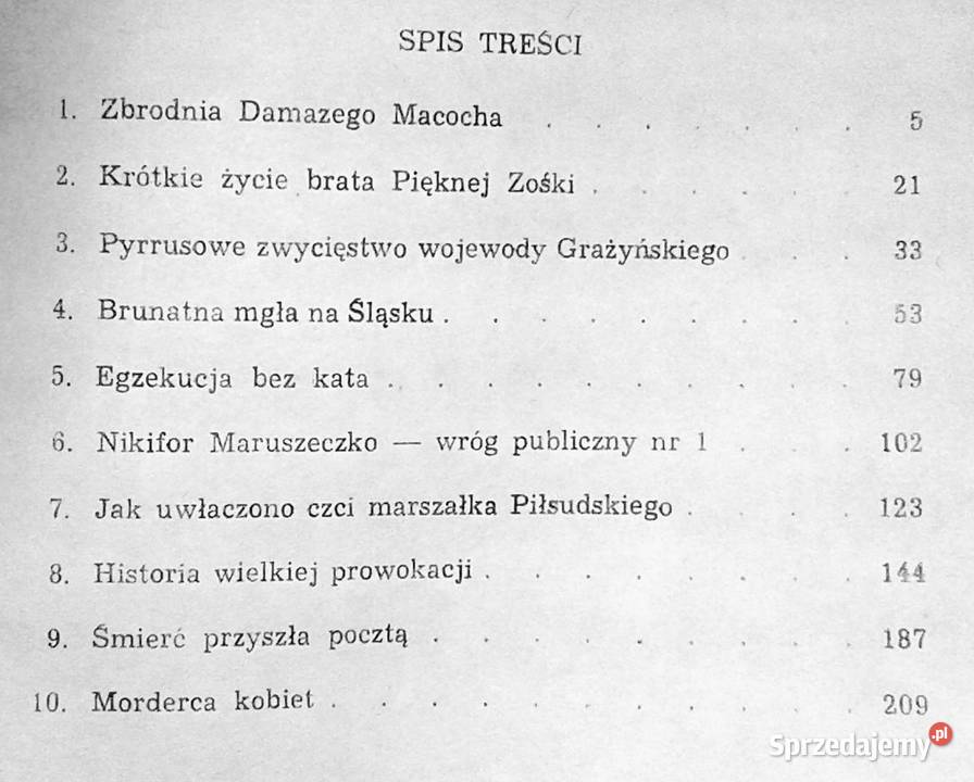 Zbrodnia Zdrada Kara Pitaval śląski Tadeusz lubelskie Chełm sprzedam