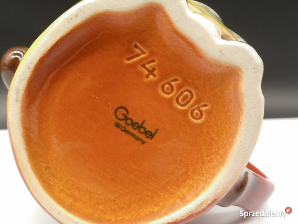 Dzbanek na mleko w kształcie sowy firmy Goebel wielkopolskie Raszków