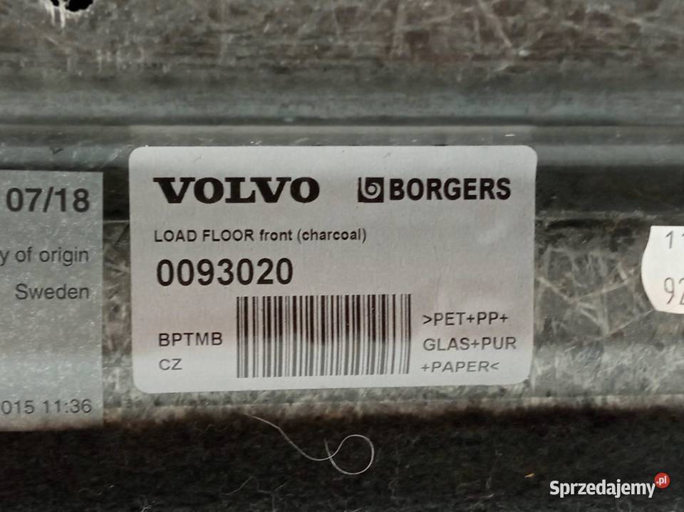 PODŁOGA BAGAŻNIKA WYKŁADZINA DYWAN 39825213 Tapicerki samochodowe