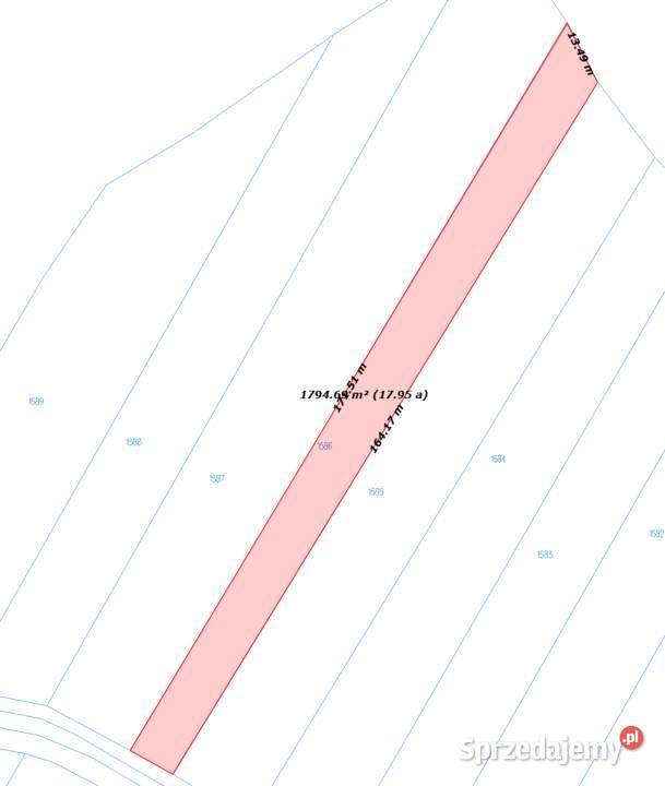 Sprzedam działki rolne razem 53a 5300m2 Dębno