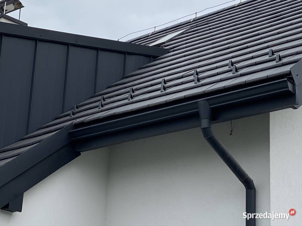Rynna gzymsowa 9005 matt ALUMINIUM Skawa