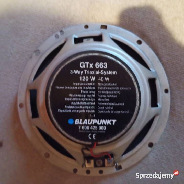Głośniki Blaupunkt GTX 663 śląskie Sławków sprzedam