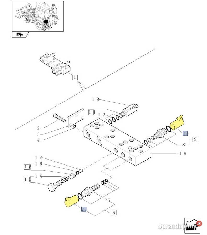 Cewka elektrozaworu Case Holland 85827995 Białystok