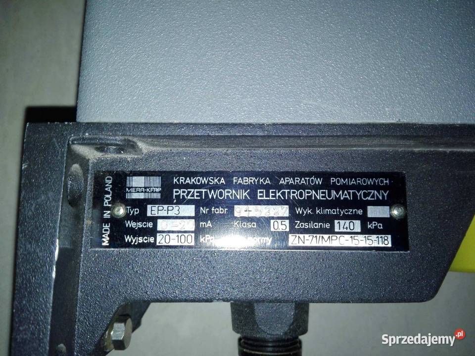 Przetwornik elektropneumatyczny