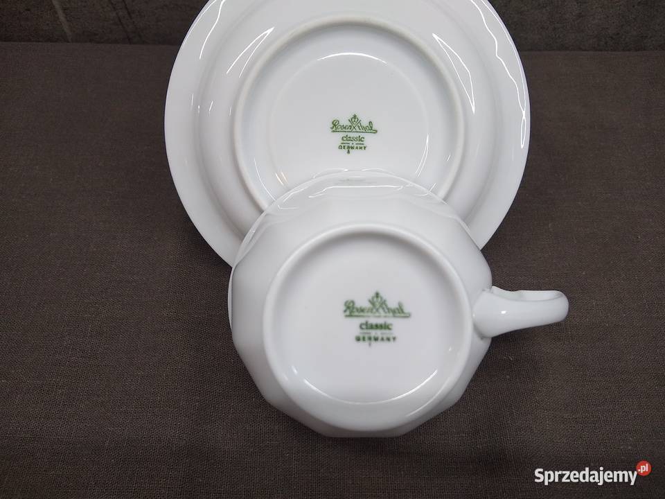 Filiżanka spodek Rosenthal Biała Maria Classic wielkopolskie Kalisz