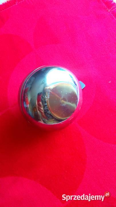 Duży dzwonek rowerowy retro vintage chromowana Świebodzice