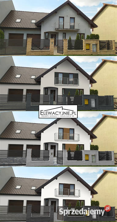 Projekt elewacji wizualizacja wizualizacje 2d 3D