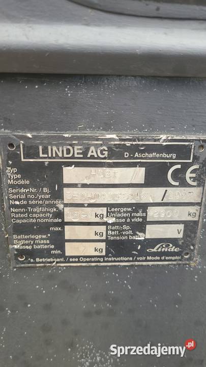 Wózek widłowy LINDE H18T 1997 Nowa Wieś Książęca sprzedam