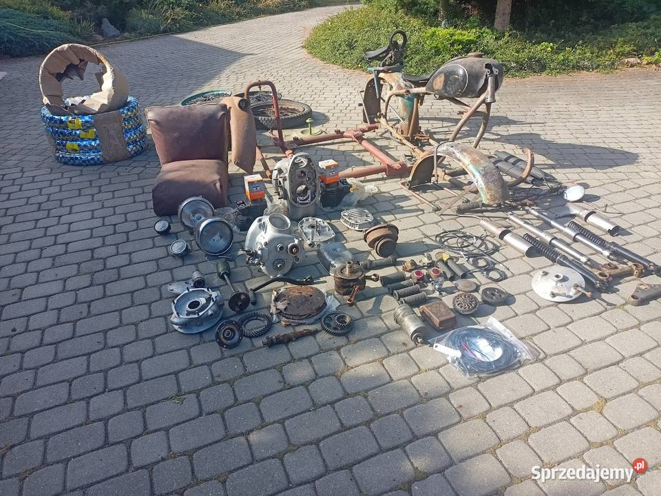 M72 z wózkiem bocznym M72 1953 r Bydgoszcz