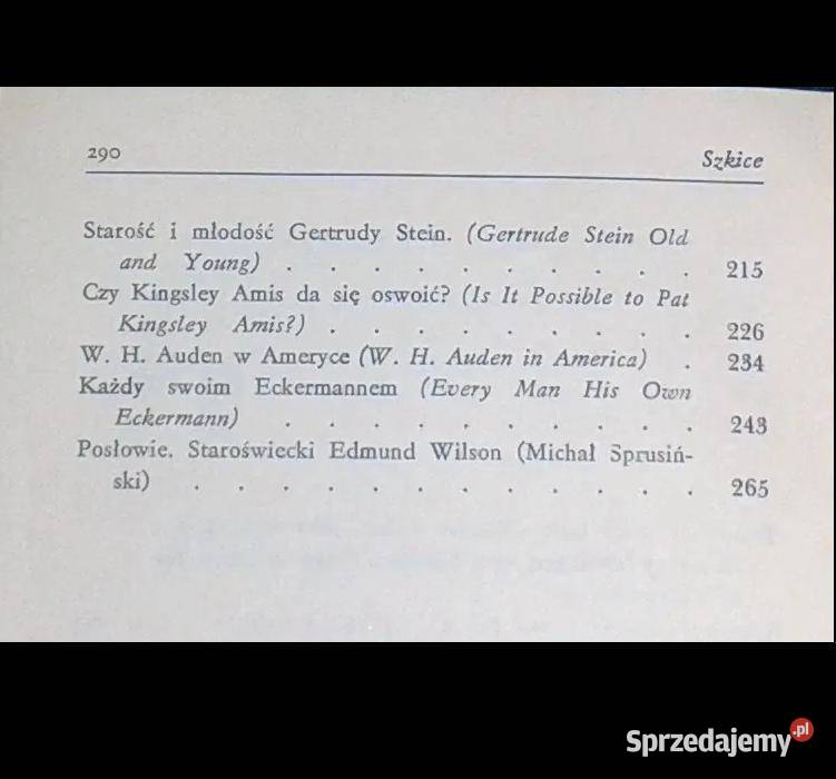 Szkice Edmund Wilson miękka