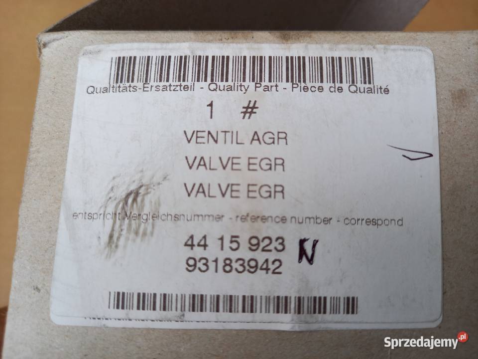 441592393183942 Zawór EGR Opel MovanoVivaro