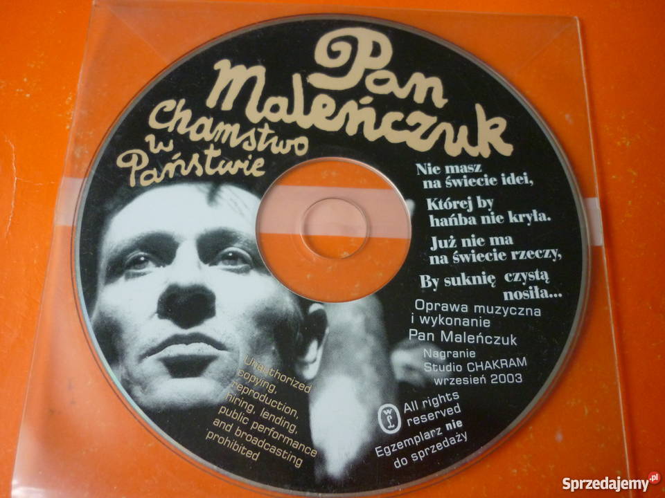 Płyta CD Pan Maleńczuk Chamstwo w Państwie