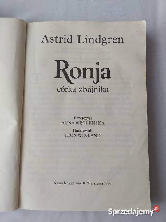 RONJA córka zbójnika Astrid Lindgren podlaskie Hajnówka