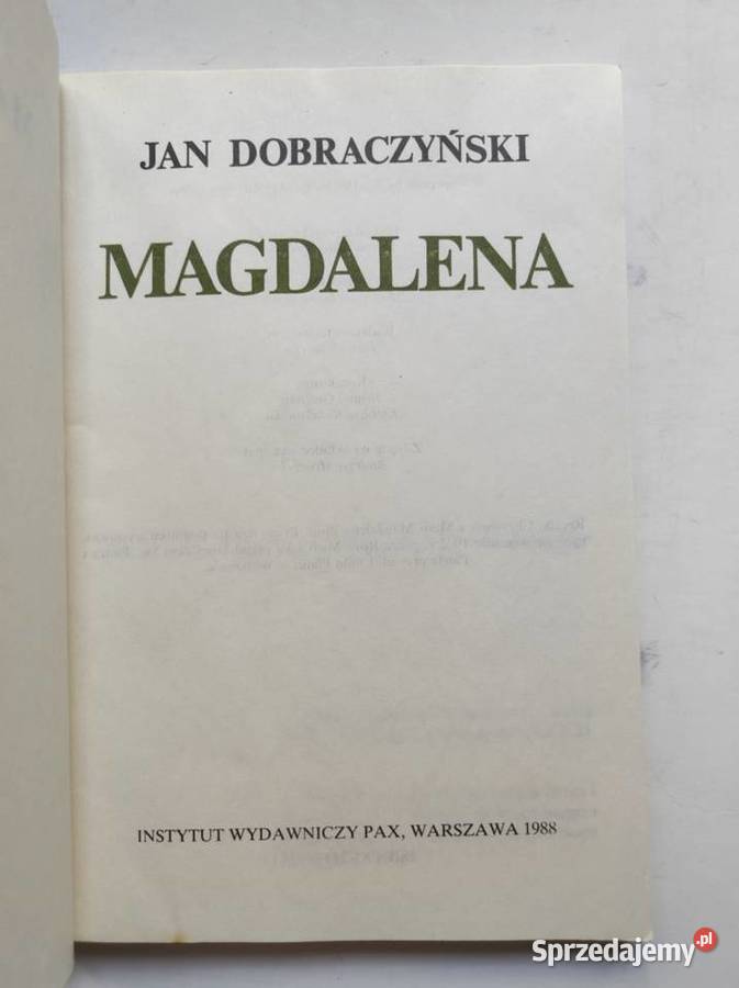 Magdalena Jan Dobraczyński 1988 Kielce
