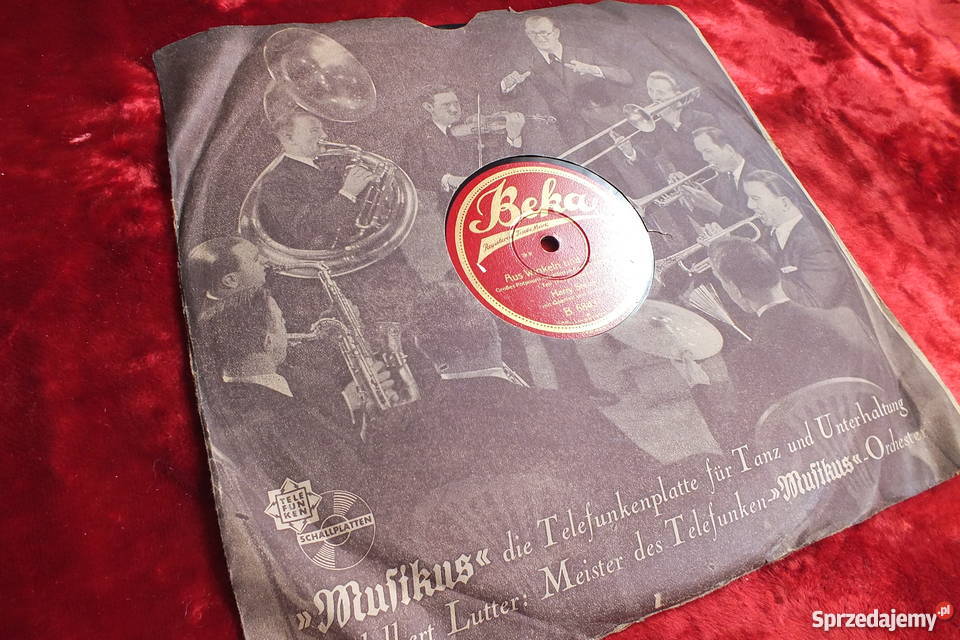 Płyta winylowa szelakowa niemiecka gruba i Żary