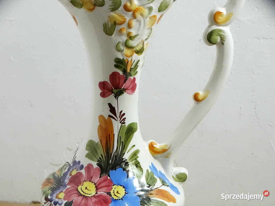 Włoski dzbanek wazon ceramiczny Bassano Made in Biłgoraj