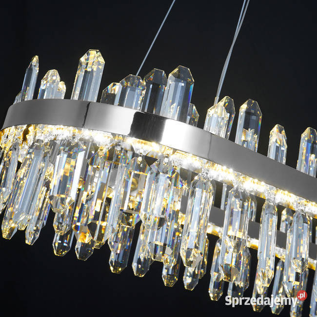 Żyrandol kryształowy nowoczesny glamour srebrny mazowieckie Warszawa sprzedam