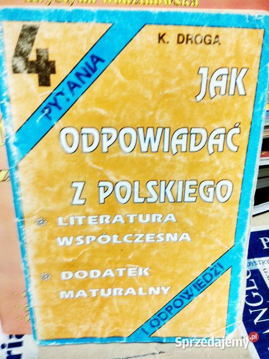 odpowiadać z polskiego Droga antykwariat