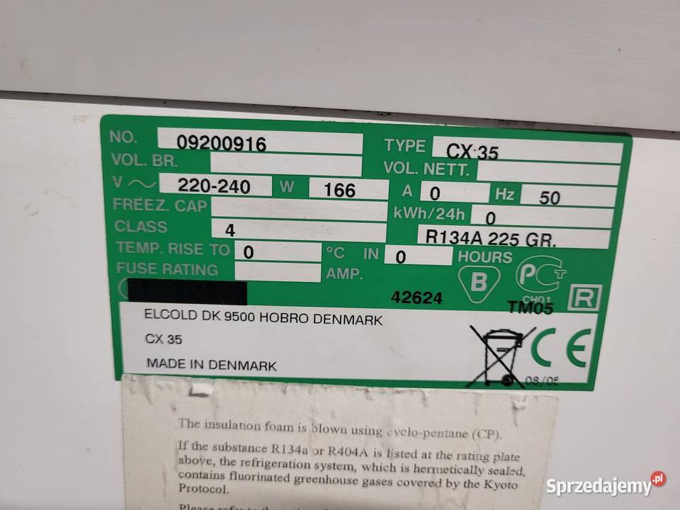 Zamrażarka AHT elcold zapleczowa domowa sklep Łódź