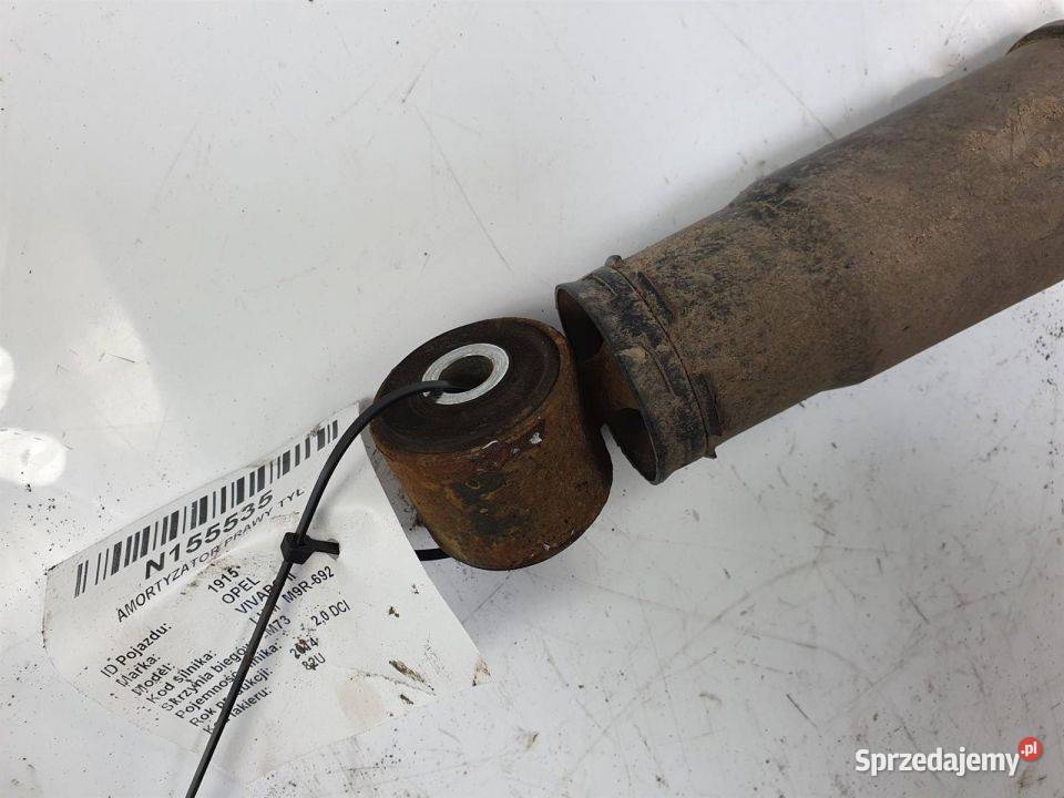 AMORTYZATOR PRAWY TYŁ OPEL VIVARO II 8200726567 Lipno sprzedam