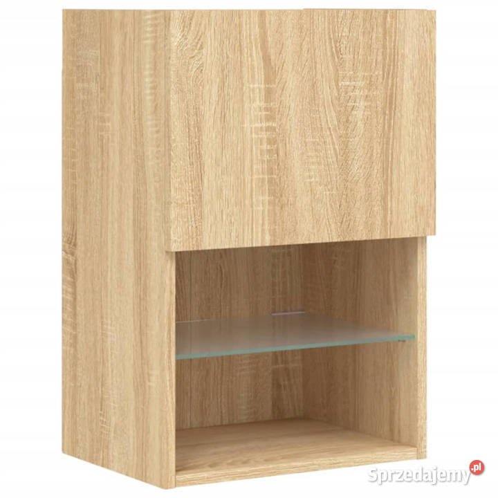 Szafka TV z LED dąb sonoma 405x30x60 WM837033 mazowieckie
