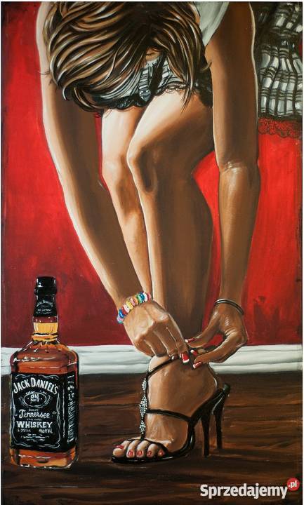 Obrazy 80x50 Jack Daniels whiskey whisky Dekoracje i ozdoby Wyposażenie wnętrz Poznań