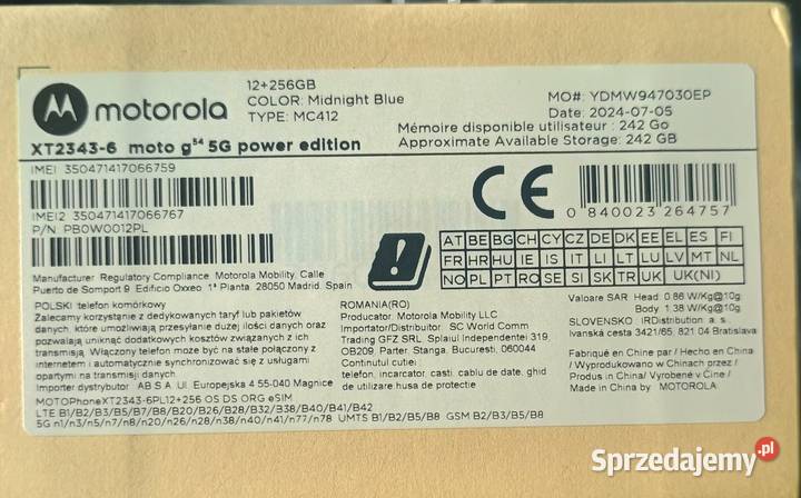 Motorola g54 sprzedam Telefony komórkowe Poznań