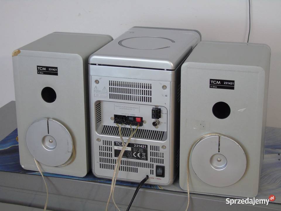 Wieża audio TCM radio CD USB kolumny DOSTAWA Jasło