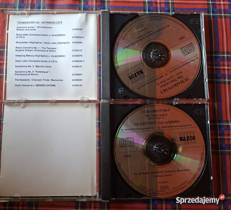Tchaikovsky The Nuteracker Glazunov 2CD Kraków