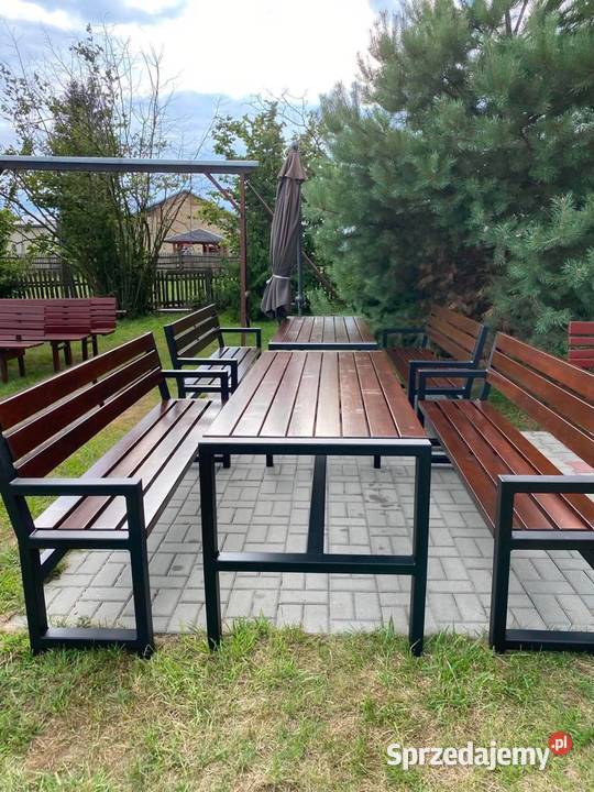 Ławki ogrodowe zestaw stolik ogrodowy komplet Gliwice