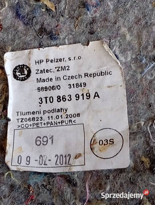 Skoda Superb II HBSEDAN wykladzina Skierniewice