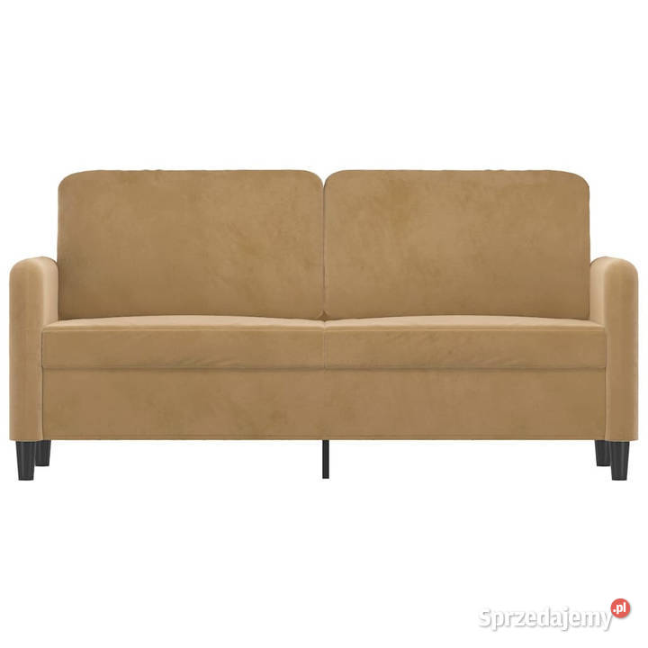 Sofa 2osobowa brązowa 140 tapicerowana aksamitem mazowieckie Warszawa