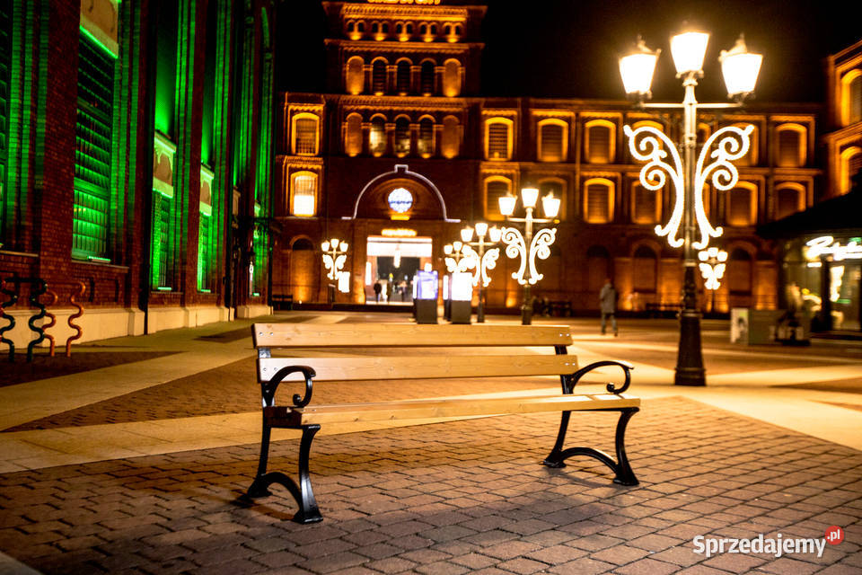miejska parkowa ławka nogi żeliwne gartenbank warmińsko-mazurskie Gołdap sprzedam