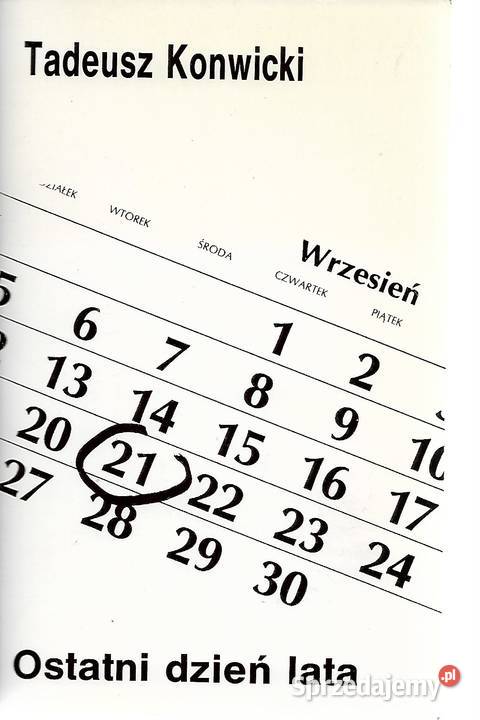 Ostatni dzień lata T Konwicki sprzedam