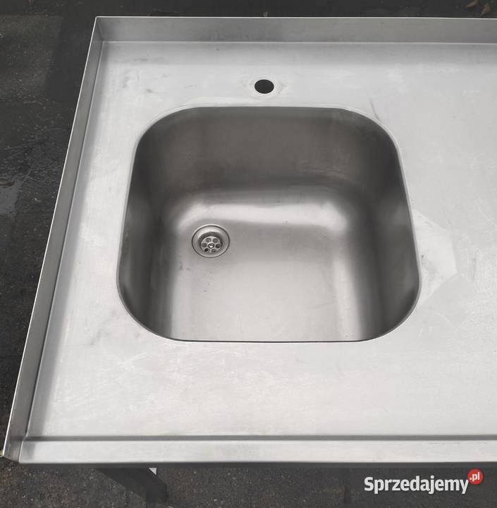 Zlew gastronomiczny 1komorowy z otworem na Słupia Kapitulna