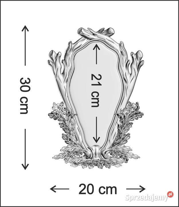 K121R Rzeźbiona deska pod rogacza koziołka dąb śląskie Szczekociny